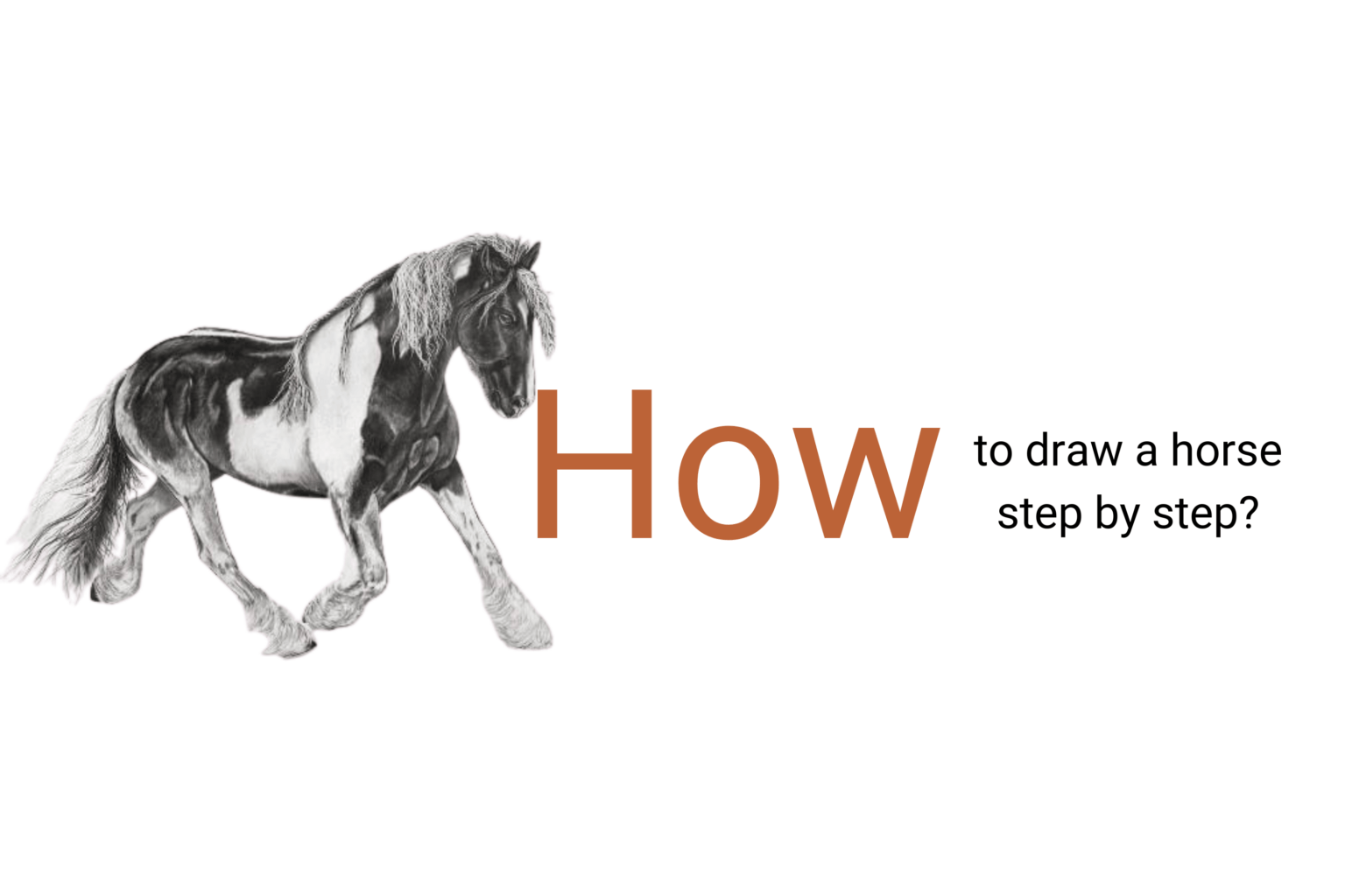 How to draw a horse?