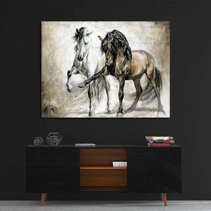 Abstract horse canvas Dream Horse