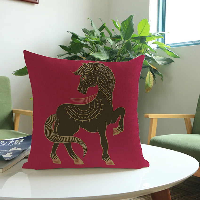Equestrian pillow cover Dream Horse