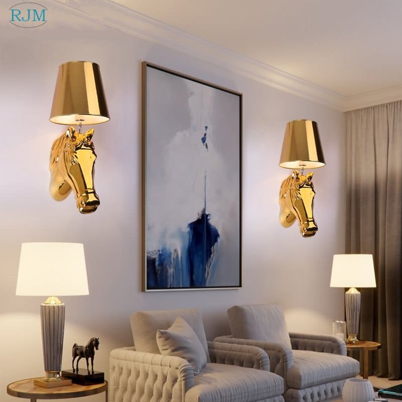 Horse with lampshade on head - Dream Horse