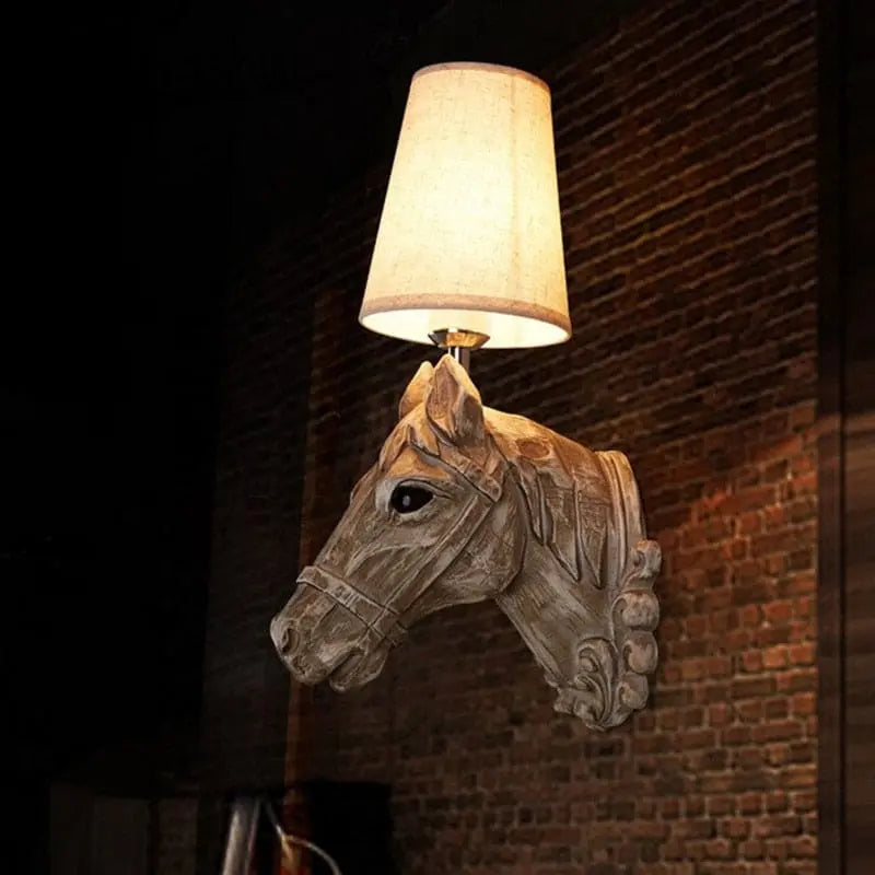 Vintage ceramic horse lamp - Dream Horse