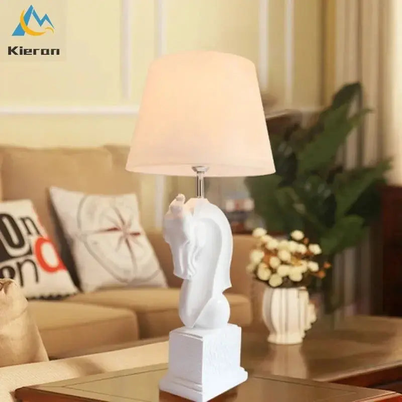 White horse table lamp Dream Horse